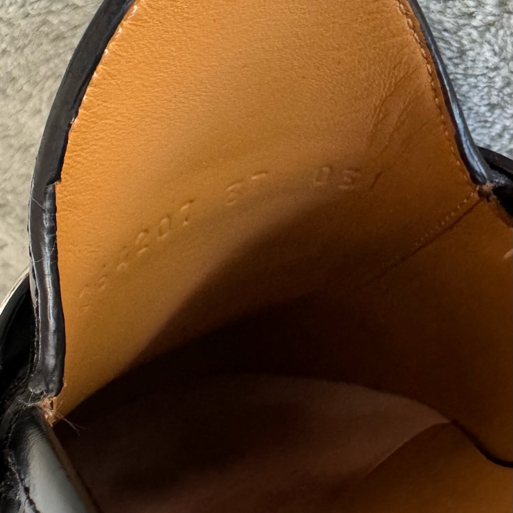 Gucci Black Leather Horsebit Mules in size 37. EUC. - Picture 10 of 10